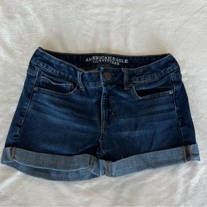 American Eagle Jean Shorts Dark Washed